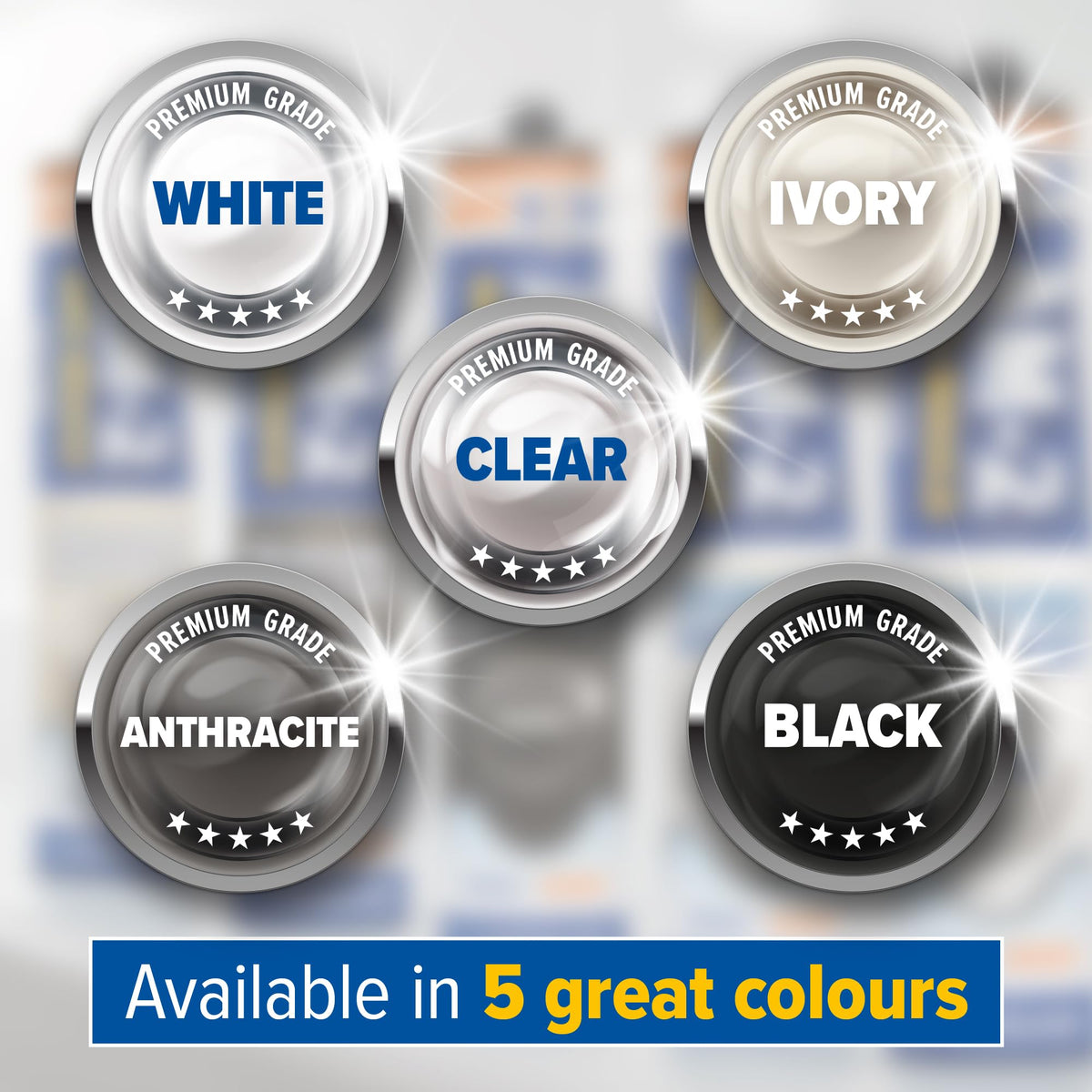Dryzone Silicone Sealant White Anti Mould (310ml) - Premium Sanitary-Grade