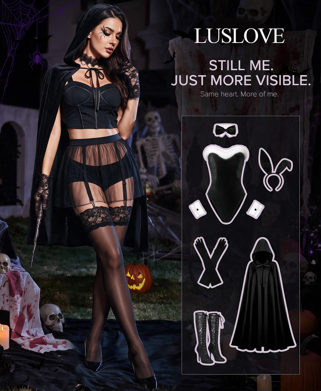 Hold Up Stockings for Women – Sexy Lace Top Thigh High with Anti-Skid Silicone Silk One Size