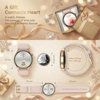 Smart Watch for Women, Answer/Make Call, 1.32'' AMOLED Ultra-Clear Screen Fitness Trackers with Heart Rate/Sleep/SpO2 Monitor, Smartwatch for iPhone/Samsung/Android, 110+ Sport Modes, 3ATM Waterproof