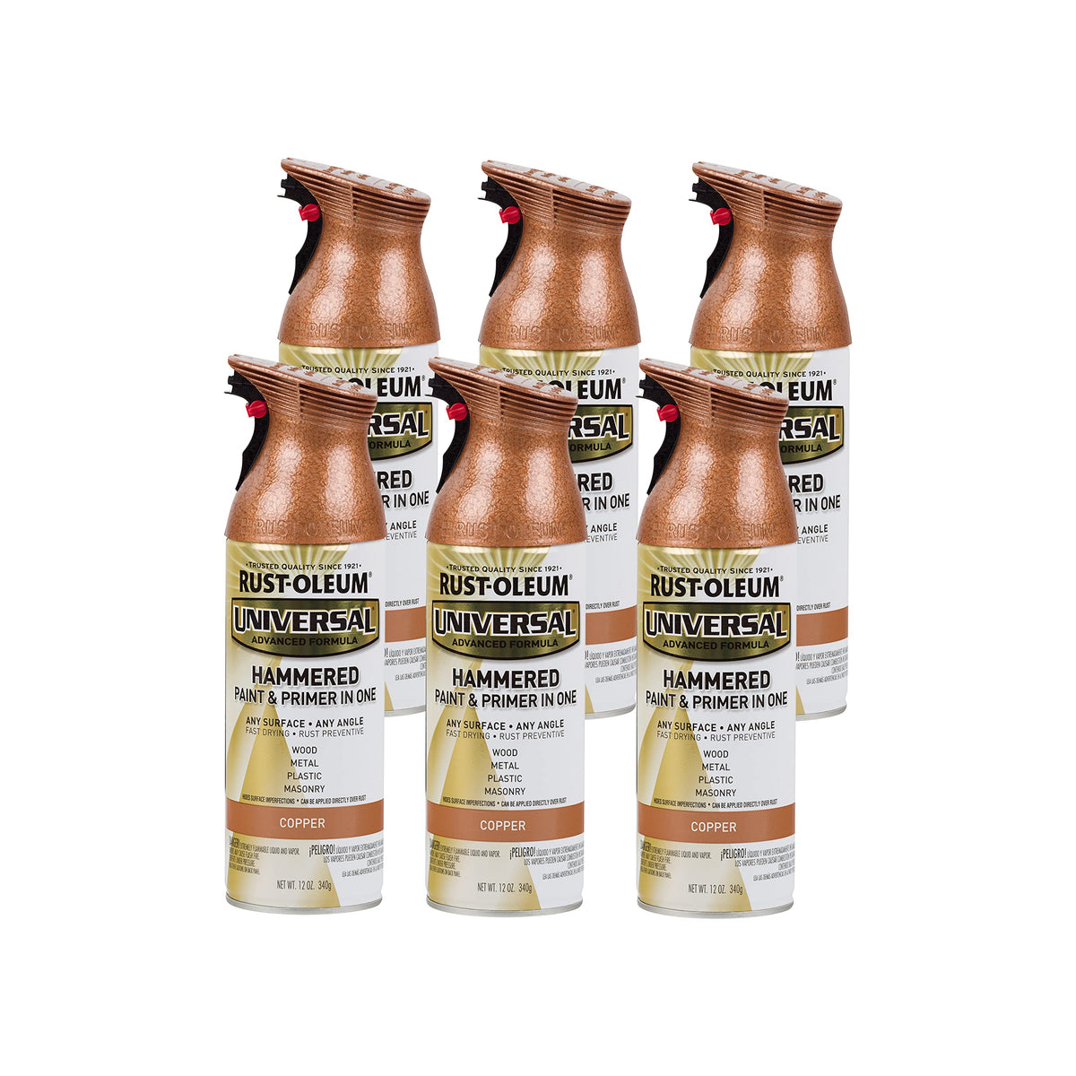 Rust-Oleum Universal All Surface Metallic Spray Paint, Aged Copper