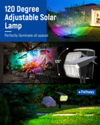 AUDERWIN Solar Spot Lights Outdoor Waterproof, 6 Packs, Neutral White
