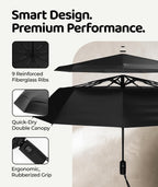 Repel Windproof Travel Umbrella - Compact & Withstands Winds up to 100MPH, Strongest Premium Auto Folding Umbrella for Rain and Sun - Durable, Light & Portable for Women & Men, Fits Backpack & Cars