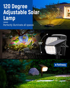 AUDERWIN Solar Spot Lights Outdoor Waterproof, 6 Packs, Neutral White