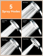 Magichome Shower Head, High Pressure Shower Head with 5 Spray Modes