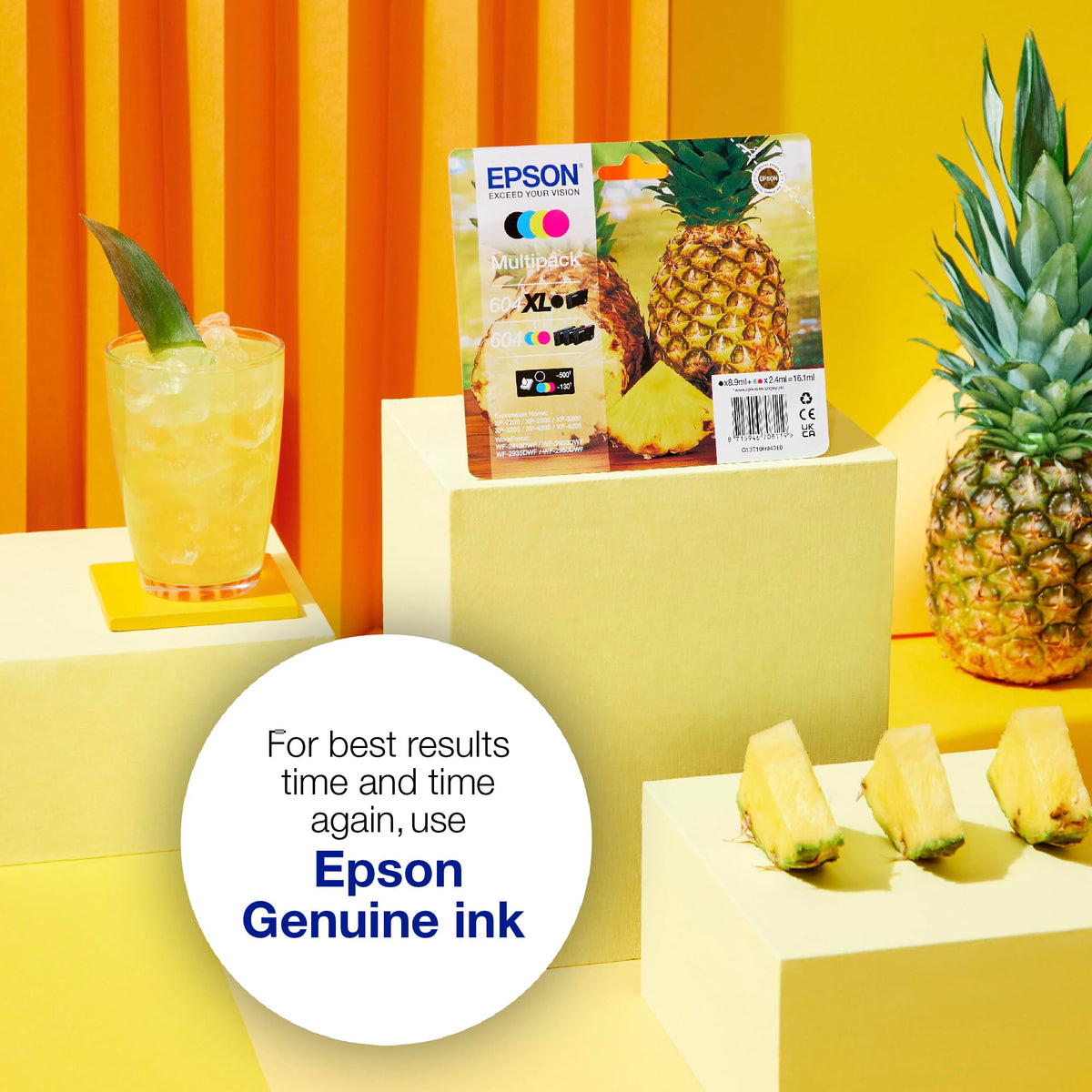 Epson 604 Pineapple, Genuine Multipack, 4-colours Ink Cartridges