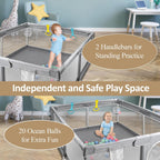 CHOLY Baby Playpen for Babies and Toddlers, Durable Play Pen