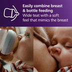 Philips Avent Natural Response Bottle Teat - 2 x Baby Bottle Flow 4 Teats for Babies Aged 3+ Months, BPA Free (Model SCY964/02)