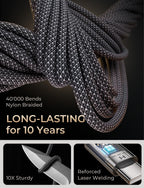 LISEN USB C to USB C Cable Charger 60W 4-Pack [0.5/1/2/2M] USBC to USBC