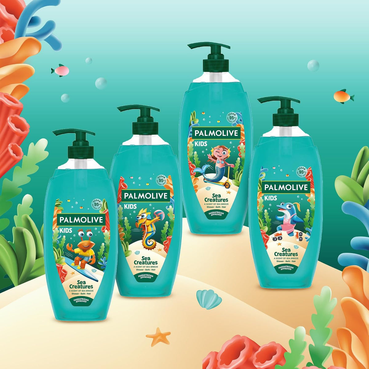 Palmolive Sea Creature Kids Shower Gel 750ml