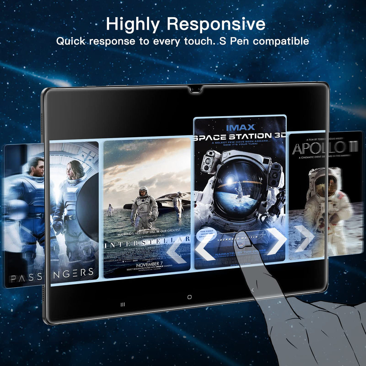 JETech Screen Protector for Samsung Galaxy Tab S6 Lite 10.4", 2-Pack