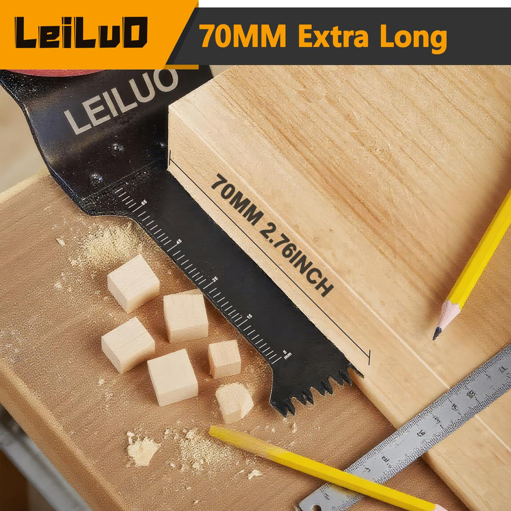 LEILUO 32Pcs Oscillating Tool Blades Wood Metal Multitool Blades Set