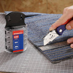 WORKPRO Utility Knife Blades, 100-Pack SK5 Steel Blades with Dispenser