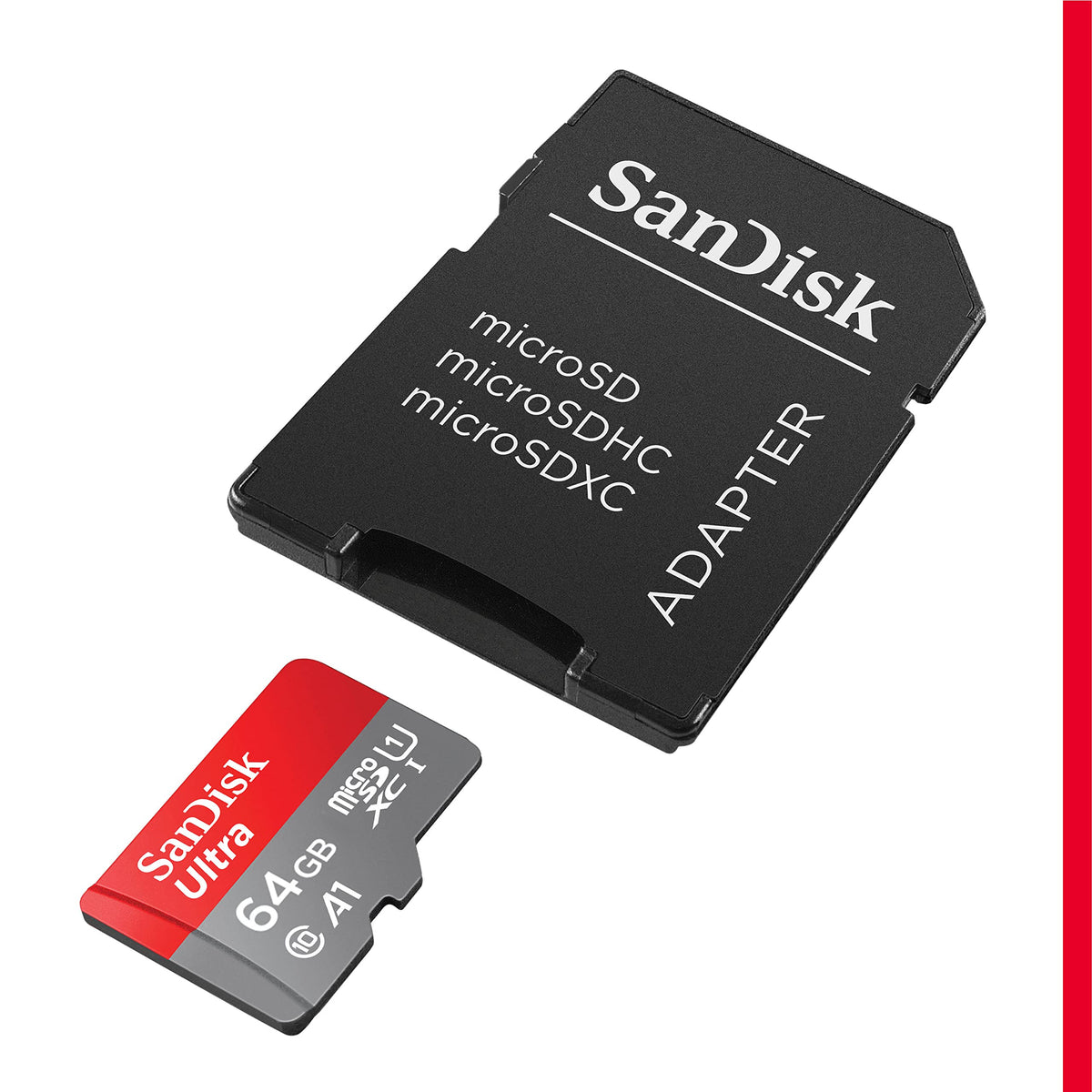 SanDisk 128GB Ultra microSDXC card + SD adapter, Memory card Full HD, up to 140 MB/s, For smartphones and Tablets, with A1 App Performance, UHS-I, Class 10, U1