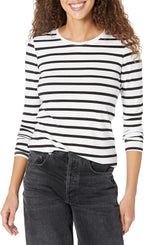 Amazon Essentials Women's Regular-Fit Long-Sleeve Crewneck T-Shirt