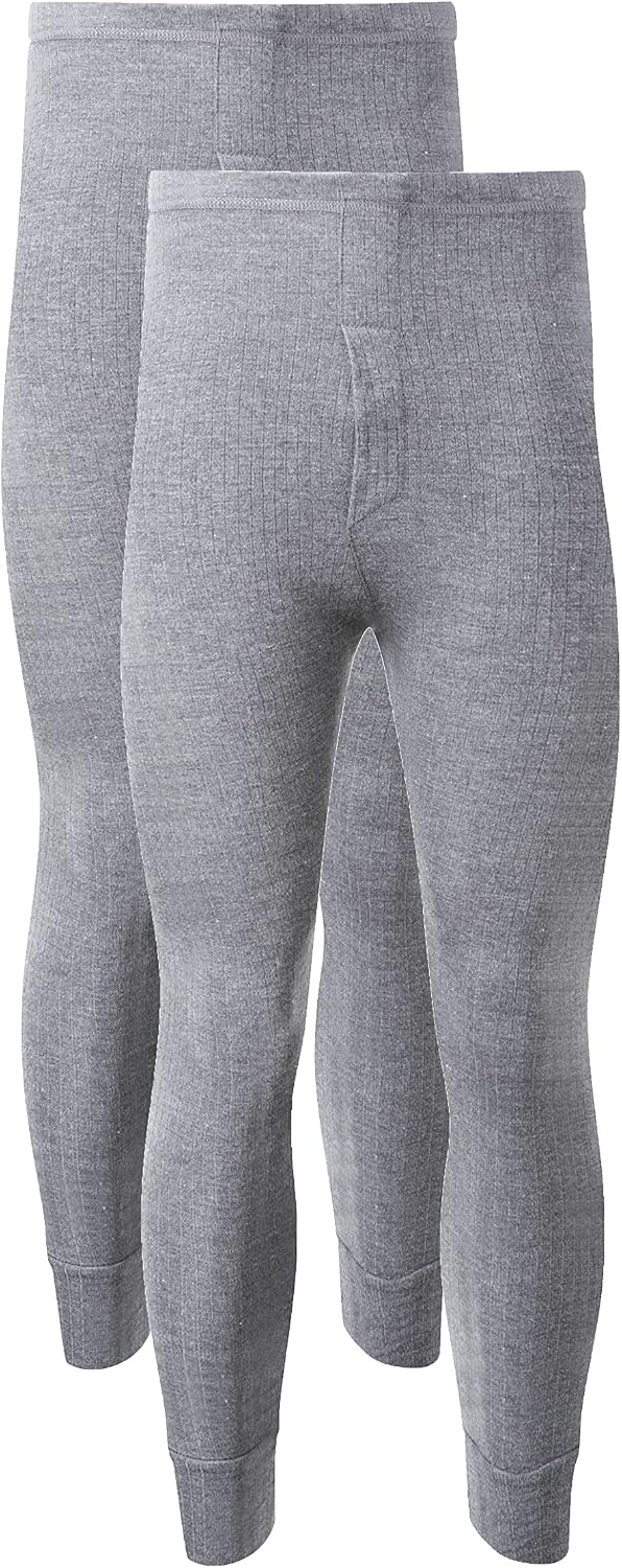 Heatwave® Pack of 2 Men's Thermal Trousers Long Johns Warm Underwear Baselayer, S M L XL XXL Thermals