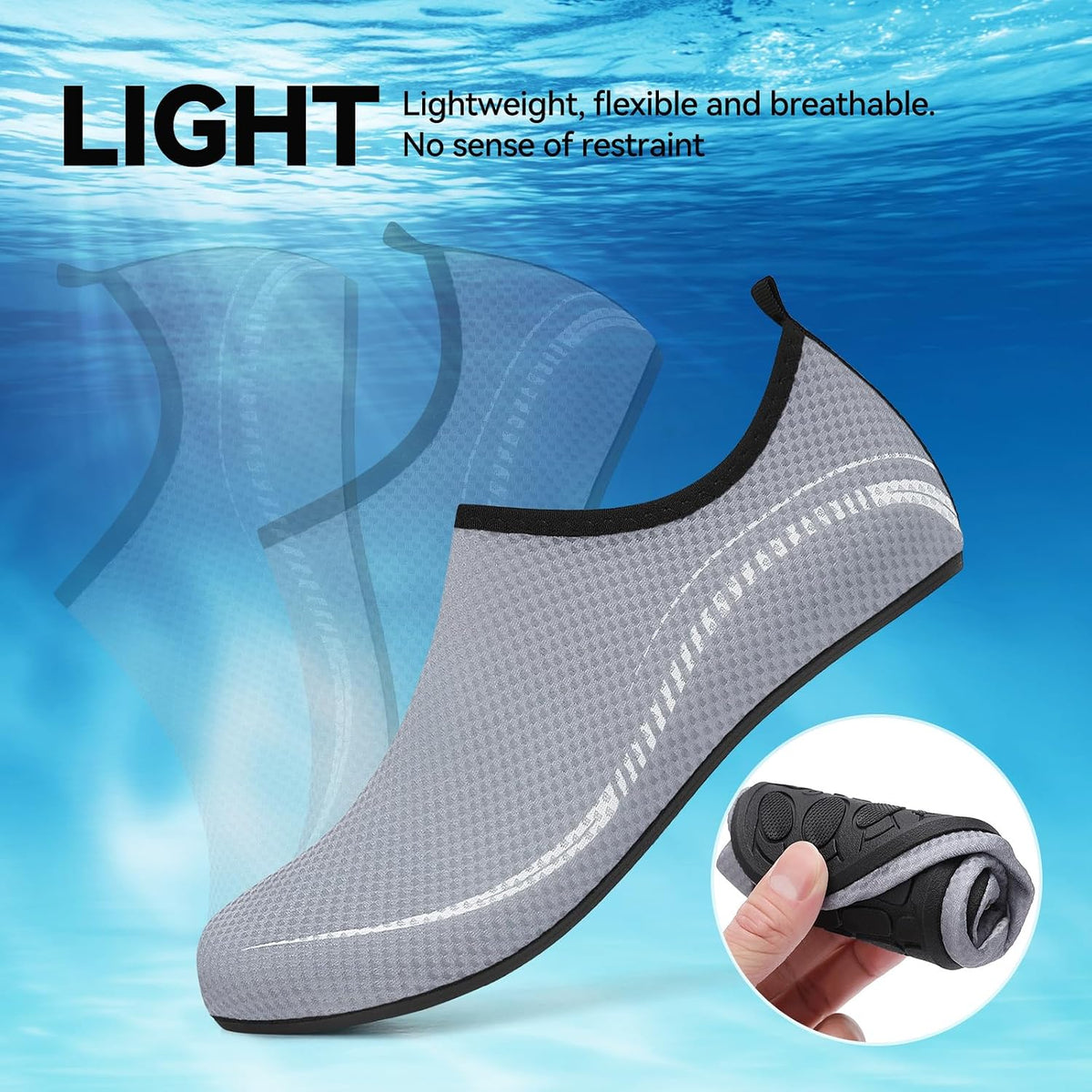 Water Shoes Beach Shoes for Women Men Swim Swimming Sea Aqua Barefoot Pool