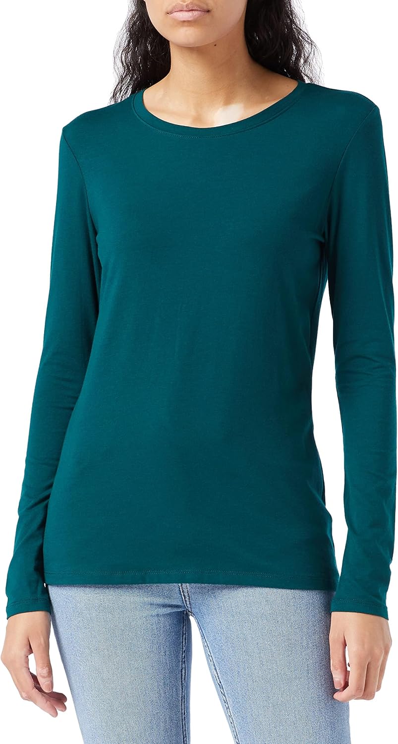 Amazon Essentials Women's Regular-Fit Long-Sleeve Crewneck T-Shirt