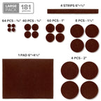 Felt Furniture Pads X-PROTECTOR 133 PCS Premium Furniture Pads - Felt Pads
