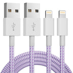 2Pack 1.8M iphone Charger Cable [Apple MFi Certified] 6 Foot, 2.4A Lightning to USB Fast Charging Lead for iPhone 14 13 12 11 Pro Max XS XR X 8 7 6 Plus 5, iPad and iPod