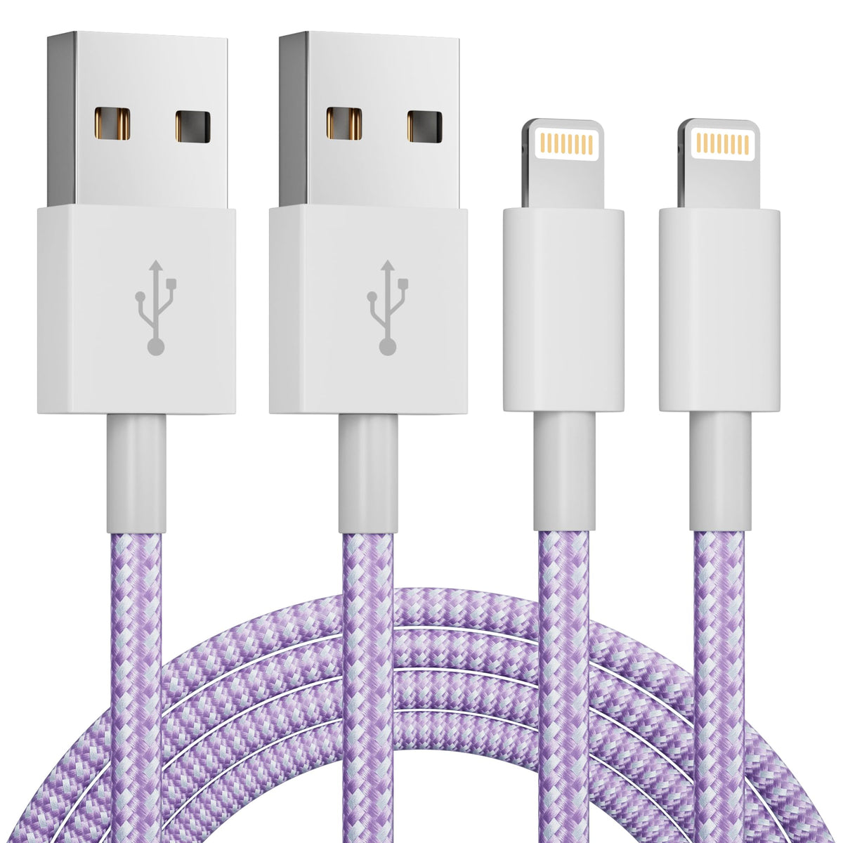 2Pack 1.8M iphone Charger Cable [Apple MFi Certified] 6 Foot, 2.4A Lightning to USB Fast Charging Lead for iPhone 14 13 12 11 Pro Max XS XR X 8 7 6 Plus 5, iPad and iPod