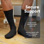 FM London 10-Pack Plain Mens Socks, Soft Cotton Rich Dress Socks Mens 6-11