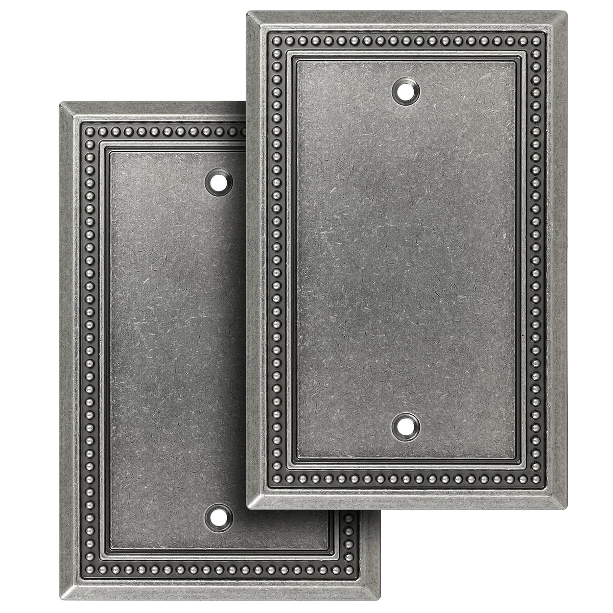 Sunken Pearls Heavy-Duty 4 Toggle Light Switch Plate, Antique Brass, 1 Pack