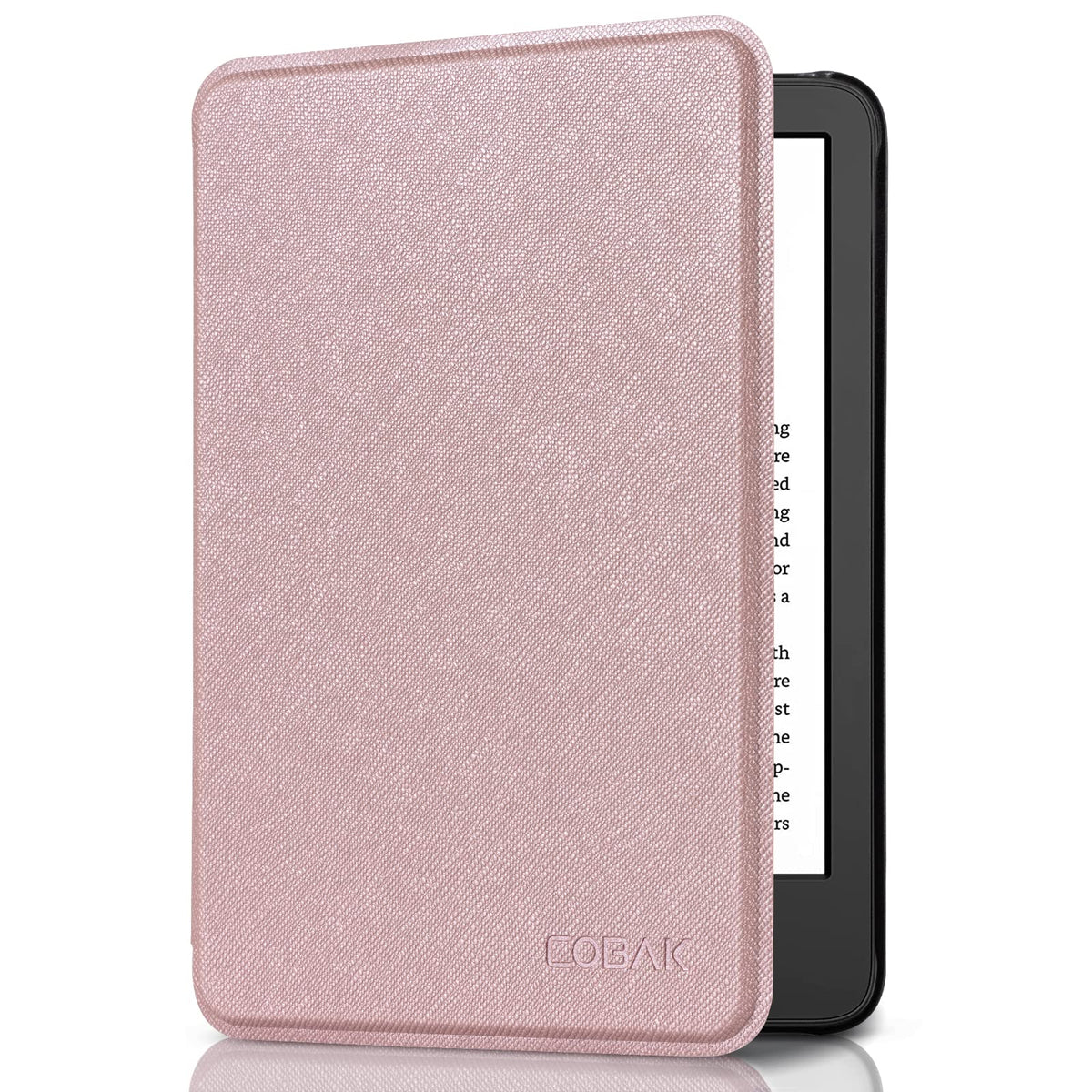 CoBak Case for 6" Kindle 11th Generation 2024 and 2022, Premium PU Leather Smart Cover with Auto Sleep/Wake for Kindle, Black