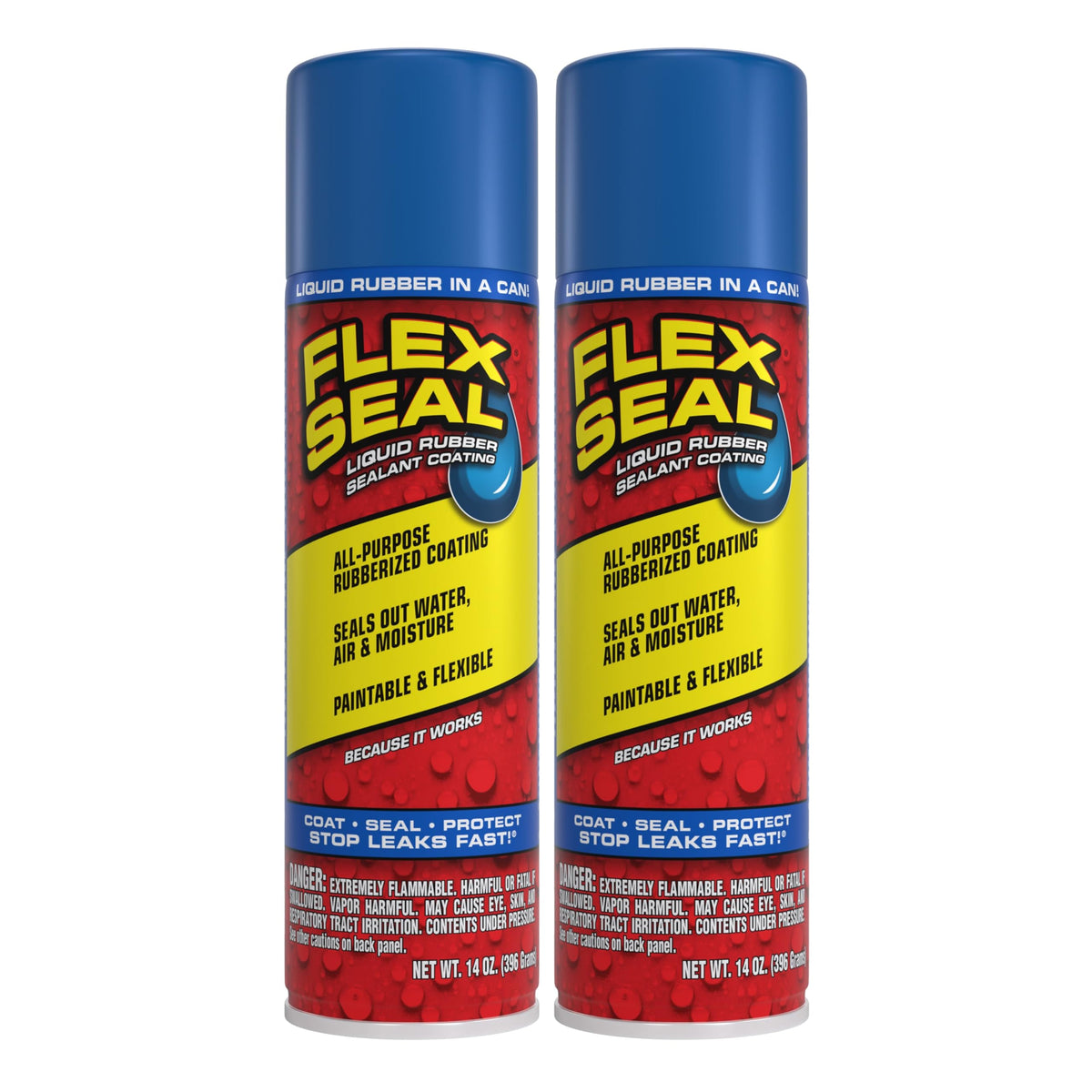 Flex Seal Spray Rubber Sealant Coating, Waterproof, Clear, 14 oz, 1-Pack