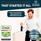 THE ORIGINAL Radiator Cleaner Brush 115cmI Long Radiator Brush for Cleaning