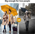 TechRise Umbrella, Compact Strong Windproof Automatic Umbrellas, Folding Lightweight, Portable Travel Golf Umbrella for Rain