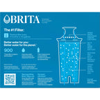 Brita Standard Pitcher and Dispenser Replacement Water Filters, White, 4