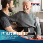 FEATOL Back Brace for Men & Women, Lower Back, Sciatica Pain Relief