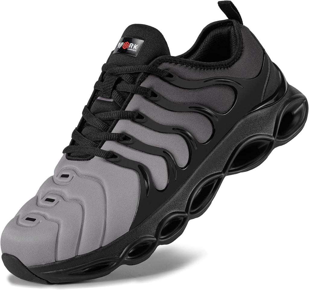 LARNMERN Steel Toe Cap Trainers Men Women Safety Trainers Safety Work Shoe