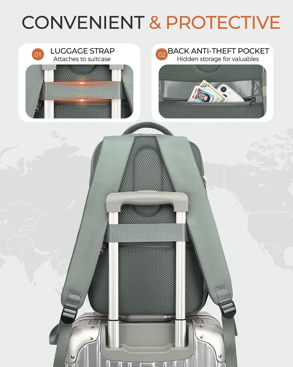 Yankony Ryanair Cabin Bags 40x30x20 Underseat, Travel Backpack Cabin Size