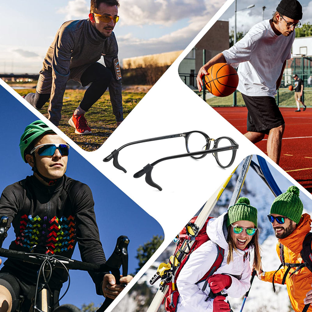 SMARTTOP Eyeglass Ear Grip-20 Pairs eye glasses ear grippers Anti-slip holders for ears,Silicone Ear Hook,glasses ear grip Retainer for Sports Glass Sunglasses Reading