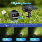 NYMPHY Solar Lights Outdoor Waterproof - 4 Pack (Cool White)