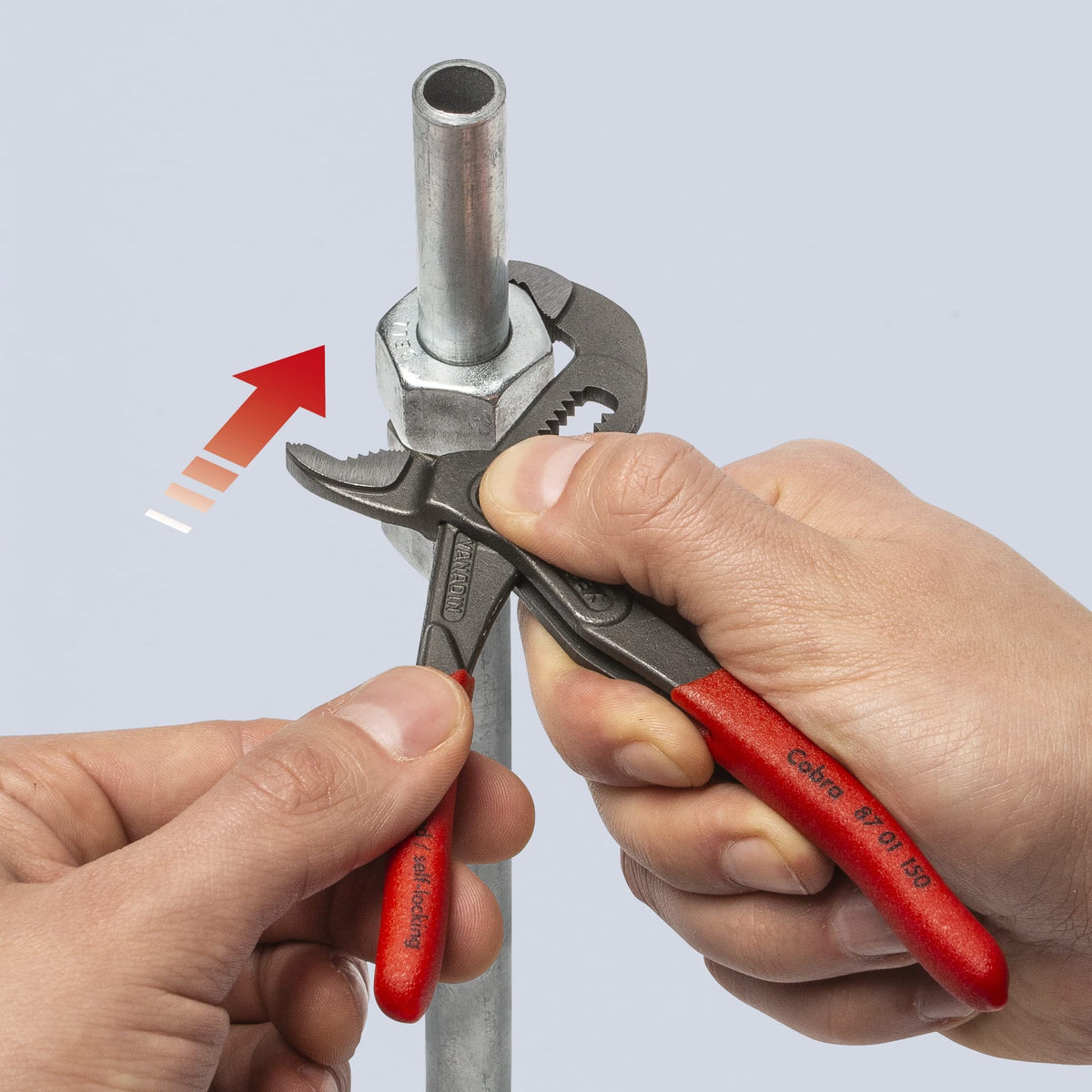 KNIPEX 87 01 250, 10 in. Cobra® Water Pump Pliers, Capacity 2 in.