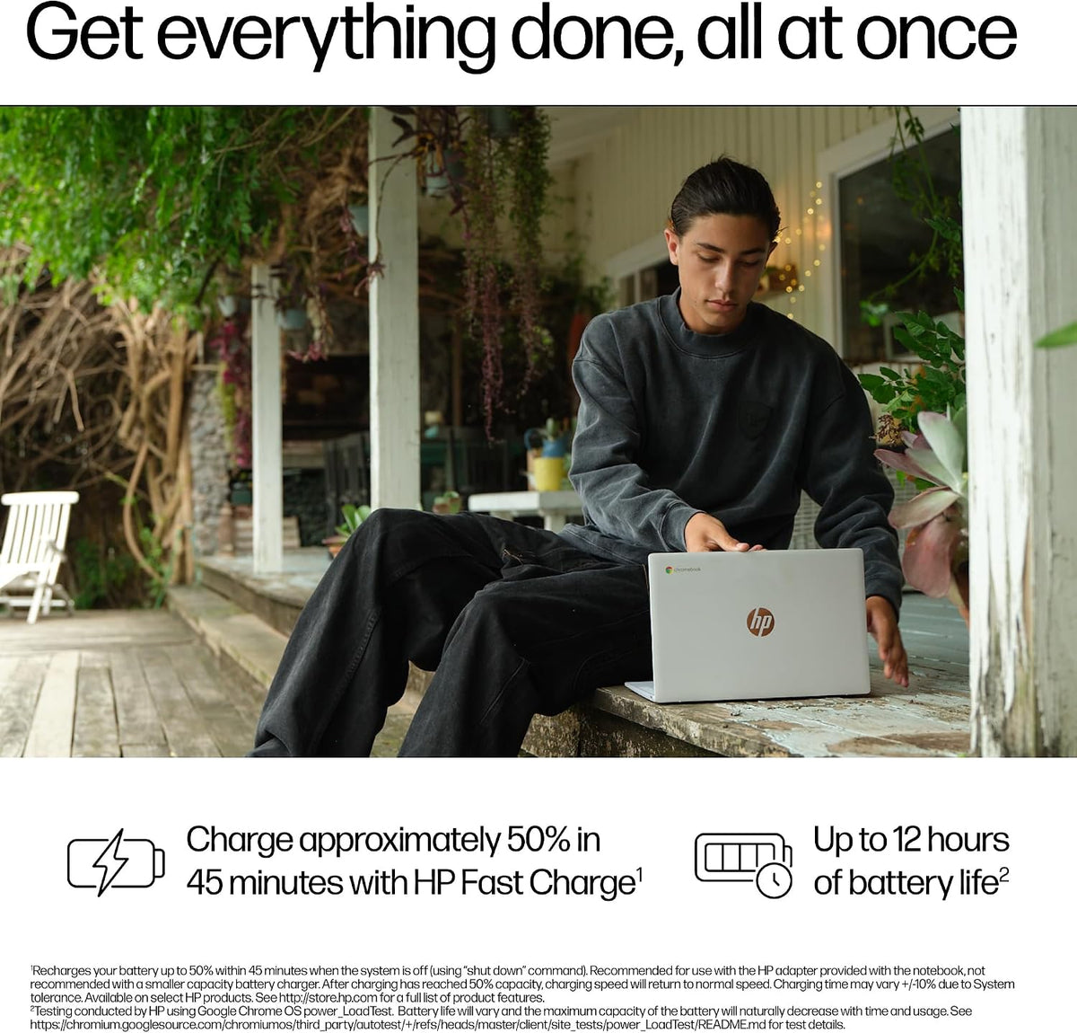 HP Chromebook 14" | Intel N100 Processor | 4GB RAM | 128GB UFS