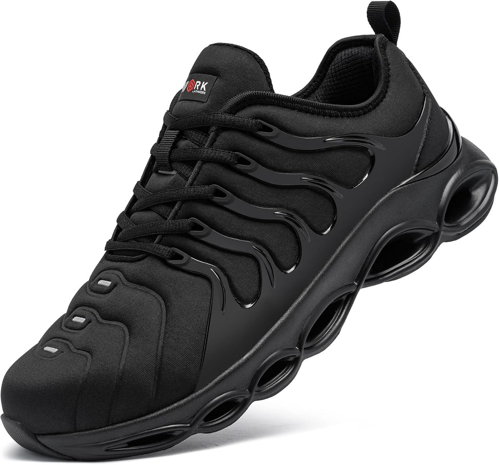 LARNMERN Steel Toe Cap Trainers Men Women Safety Trainers Safety Work Shoe