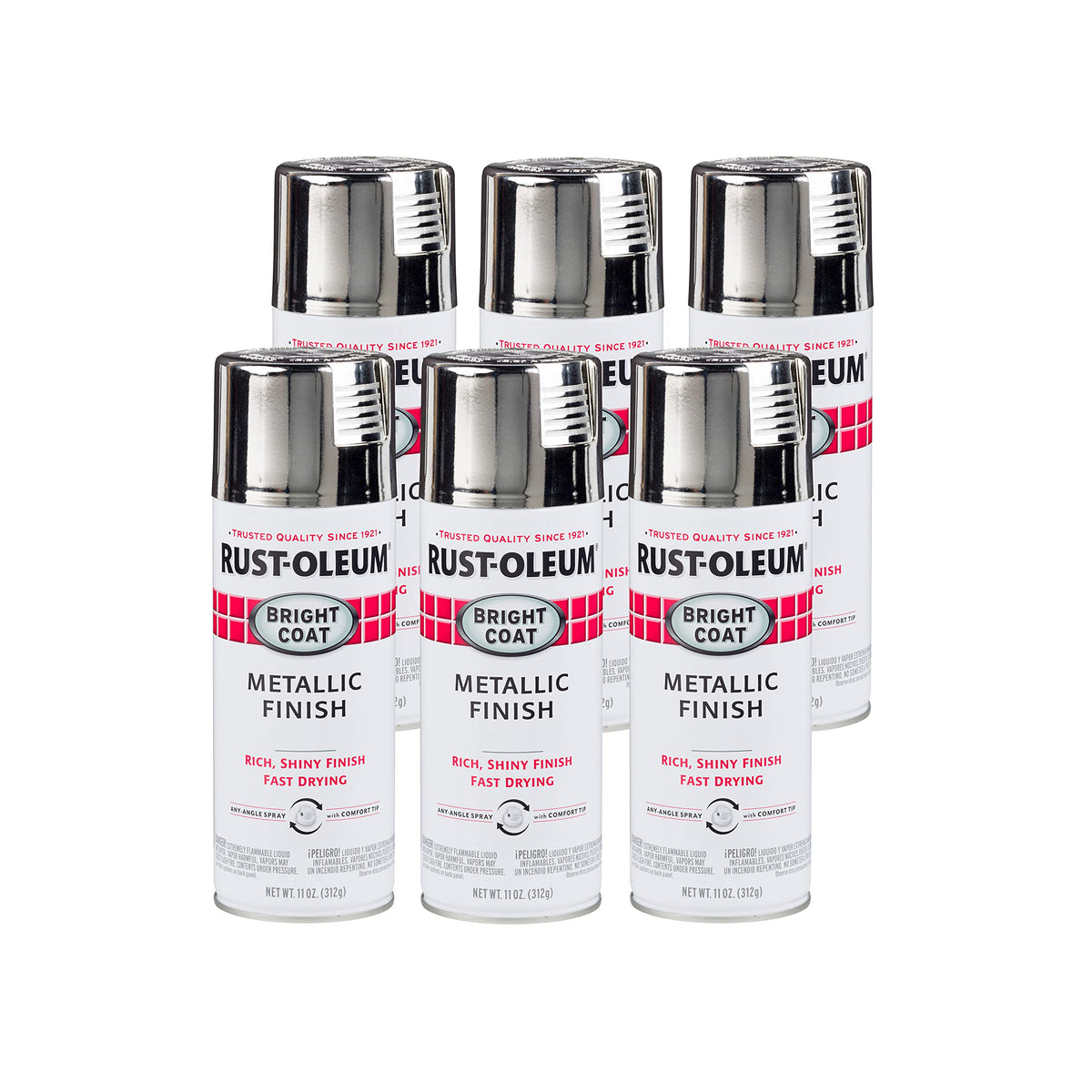 Rust-Oleum Stops Rust Bright Coat Metallic Spray Paint, Aluminum