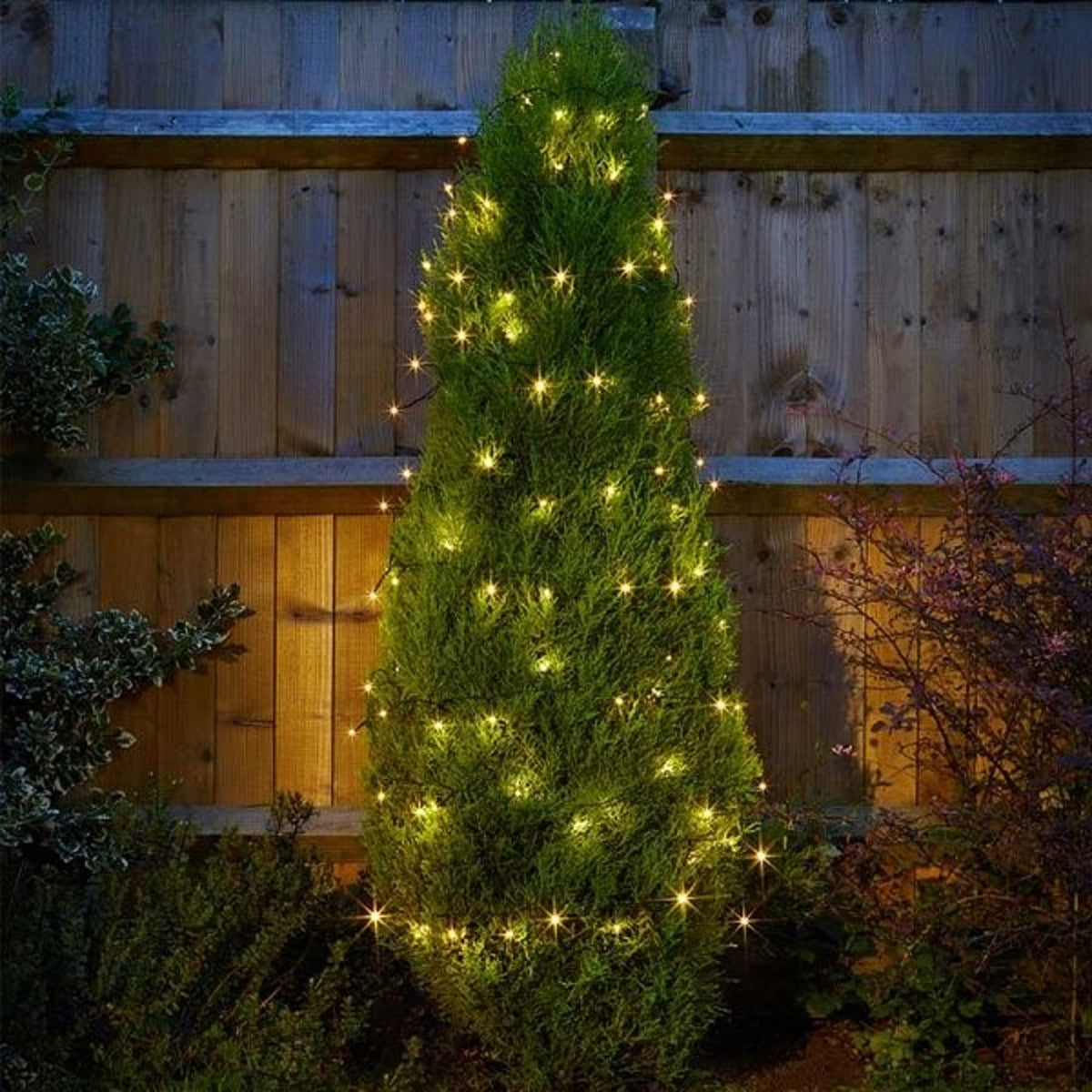 Dazzle Bright Fairy Lights Battery Operated, 20 FT 60 LED Silver Wire Waterproof Battery Operated String Lights, Christmas Decorations for Indoor Outdoor Bedroom Yard Decor, Red