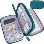 Teskyer Travel Cable Organiser Bag, Travel Essential, Dark Green