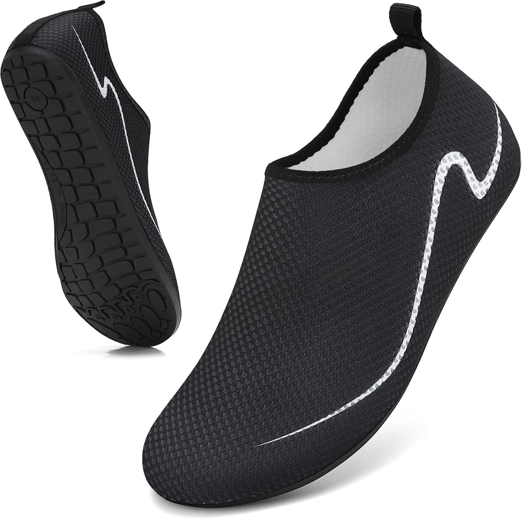 Water Shoes for Women Men Quick-Dry Beach Swim Socks with Non-Slip Sole