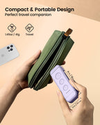 Glocusent USB Rechargeable Book Light, Portable Clip-on LED Reading Light