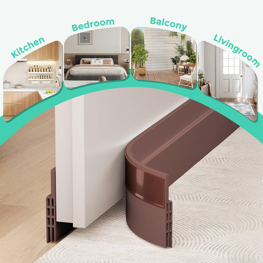Hojoy Draft Excluder for Doors, Self Adhesive Door Draft Excluder 2 Pack