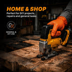 TitanFlex Heavy Duty Industrial Orange Nitrile Gloves, 8-mil, Gloves Disposable Latex Free with Raised Diamond Texture Grip, Powder Free, Rubber Glove, Mechanic Gloves,50-ct Box (Small)