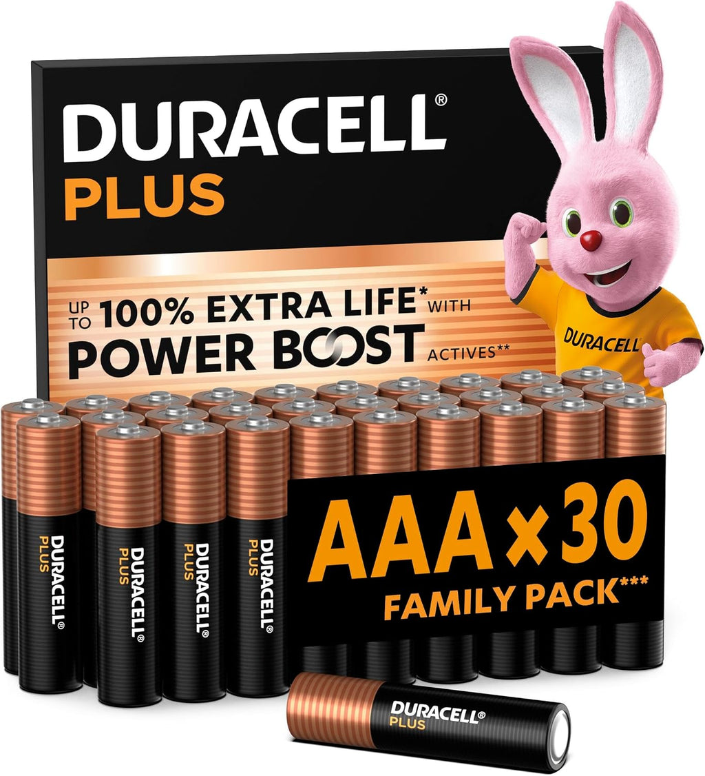 DURACELL Plus AAA Alkaline Batteries (30 Pack) 1.5V, LR03