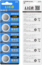 LiCB CR1632 CR 1632 3V Lithium Battery(5PCS)