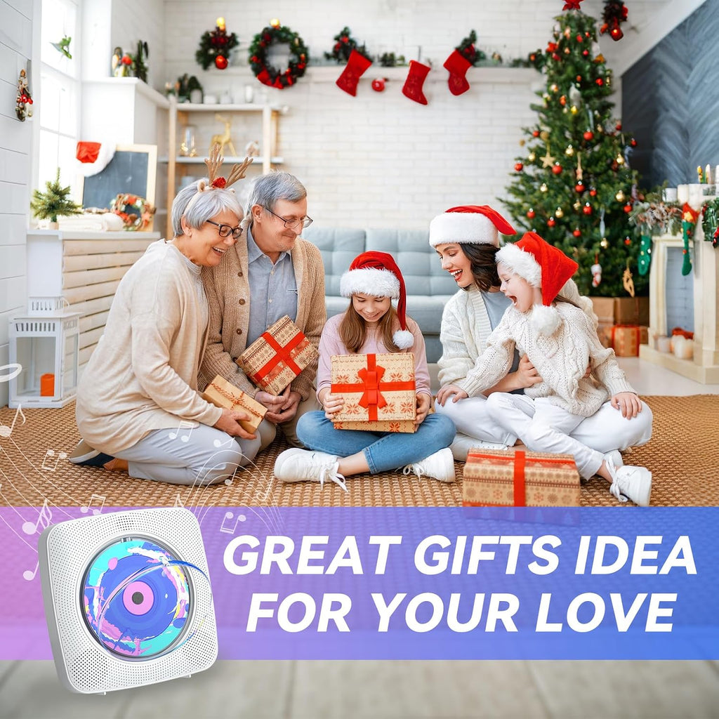 CD Player Portable: Kegaudio CD Players for Home with Speakers Bluetooth