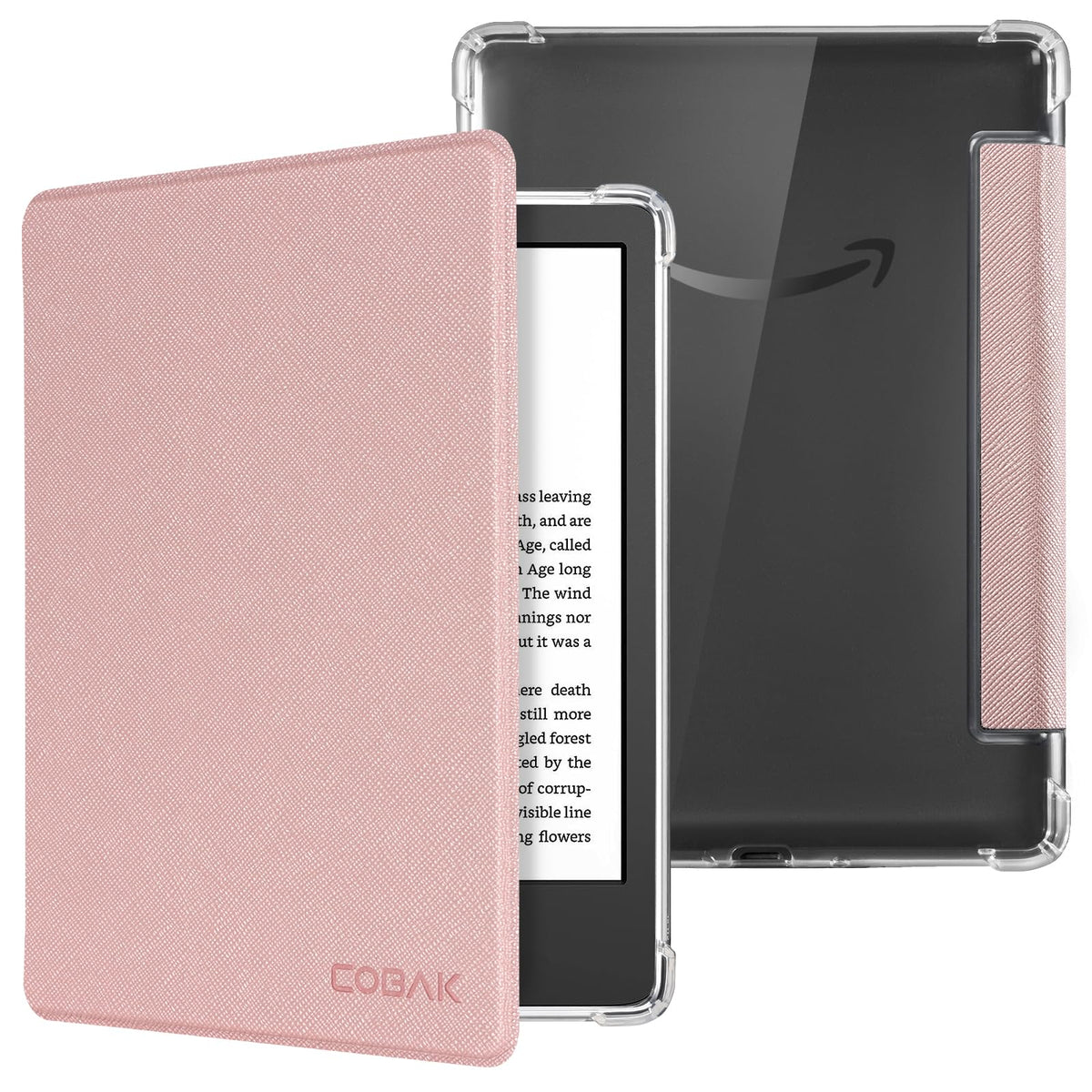 CoBak Case for 6" Kindle 11th Generation 2024 and 2022, Premium PU Leather Smart Cover with Auto Sleep/Wake for Kindle, Black
